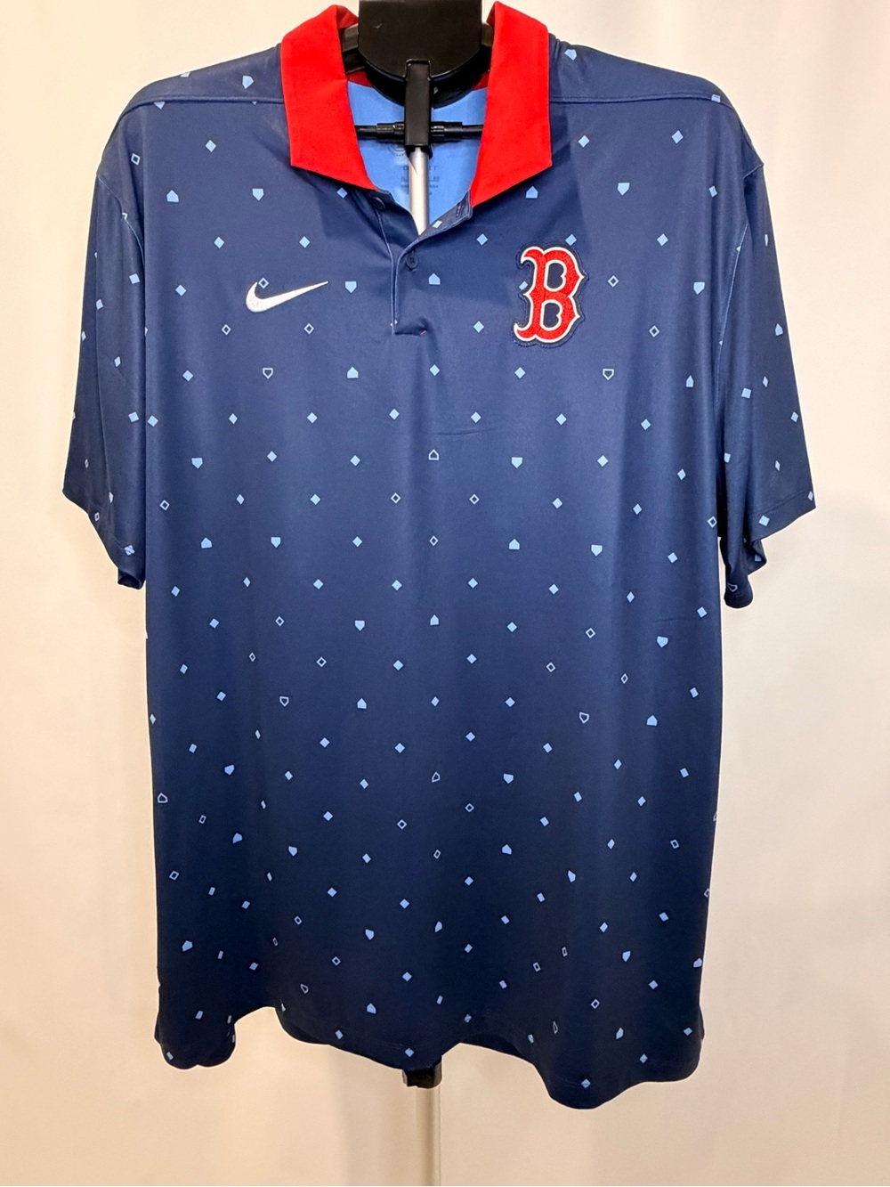 Nike Navy & Red Boston Red Sox Polo Shirt New Men’s XL
